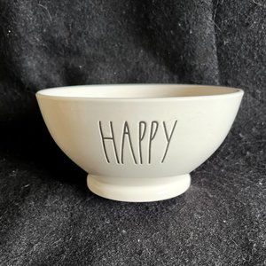 Rae Dunn by Magenta Ceramic ‘HAPPY’ Cereal/Ice Cream Bowl